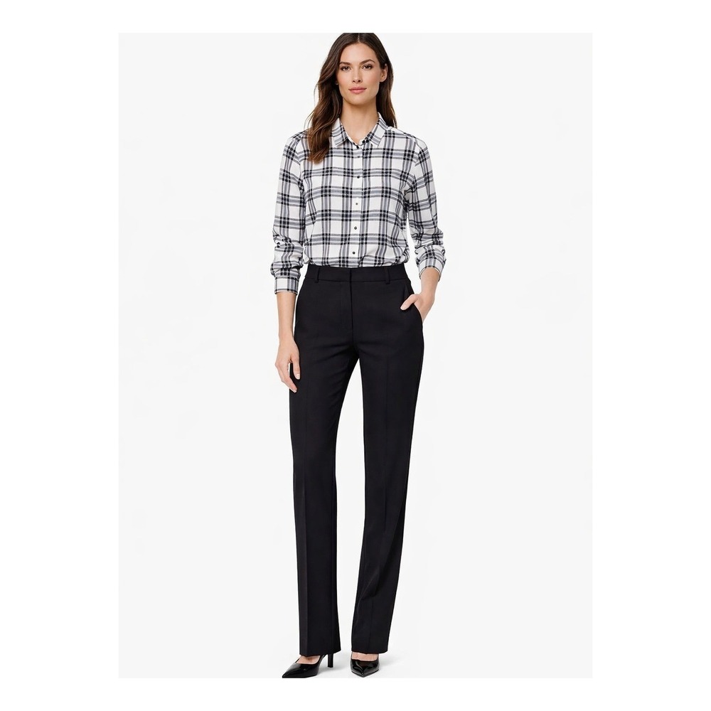 Lauren Ralph Lauren Black and White Plaid Button-Down Shirt